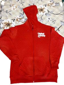 Sweat à capuche zippé en molleton bouclette brodé effet vieilli personnalisé, 100 % coton respirant, écologique, délavé à l'acide, pour homme, style streetwear - Product Image 5