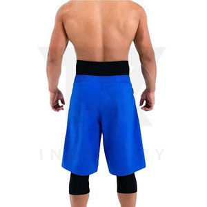 Nuevos Shorts de Baño para Hombre, Modelo Awrah, de Spandex/Poliéster, Secado Rápido, Cierre con Cordón, Color Sólido, Opción de Logotipo Personalizado - Product Image 3