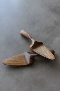 Cuillères en bois rustiques faites à la main, cuillères à salade en bois écologiques, ustensiles en bois naturel, ensemble de quatre cuillères, ensemble de couverts, cadeau - Product Image 3