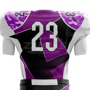 Uniforme de Fútbol Americano Deportivo de Color Sólido, Transpirable, Ligero, Diseño Personalizado - Product Image 5