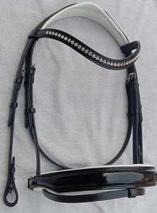 Brida de cuero de alta calidad para caballo, brida de cuero genuino al por mayor con riendas, fabricante de equipo ecuestre. - Product Image 2