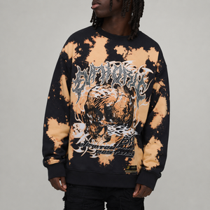 <b>Custom</b> Screen Printed Men's Sweatshirt Personalized Long Sleeve Streetwear OEM Casual Wear <b>Custom</b> Design Apparel Top Clothing - Product Image 1