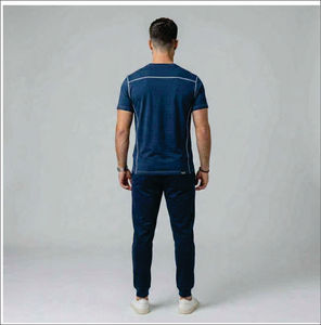 T-shirt à manches longues personnalisé avec logo imprimé pour homme, en coton, unisexe, coupe ample, col rond - Product Image 3