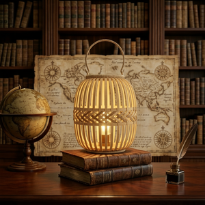 Woven Rattan <b>Lantern</b> Handmade Bamboo Decorative Eco Friendly Natural Outdoor Garden Home Decor Wicker Chandeliers Pendant Light - Product Image 3