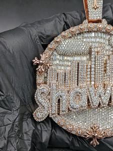 Elegante Colgante de Moissanita Chapado en Plata 925, Amuleto de Lujo, Joyería Hip Hop, Brillante, Unisex, Regalo para Mujer - Product Image 2