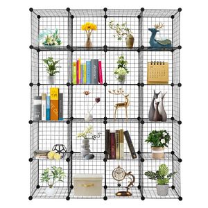 Scaffale Metallico a 20 Cubi, Organizzatore per Armadio, Libreria, Guardaroba - Product Image 1