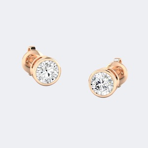 Pendientes de diamantes cultivados en laboratorio de 0.50 CTW, corte brillante redondo, para mujer, plata de ley 925, lujo, color E F, VS VVS, regalo de joyería - Product Image 3