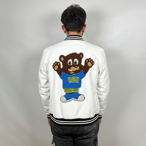 Customizable Stand <b>Collar</b> Varsity <b>Jackets</b> Embroidered Canvas Casual College Reversible Winter OEM Service Varsity <b>Jacket</b> for man - Product Image 2