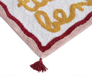Non Slip <b>Absorbent</b> Cotton <b>Bath</b> <b>Mat</b> Machine Washable Eco-Friendly Durable Japandi Flock Print Shaggy Floor <b>Mat</b> for Home Hotel - Product Image 6