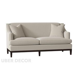 โซฟา Loveseat รุ่น Durban ขนาด 60 นิ้ว ดีไซน์หรูหราหุ้มเบาะอย่างดี สำหรับ 2 ที่นั่ง เหมาะสำหรับตกแต่งบ้านสไตล์โมเดิร์น โดย Uber Decor - Product Image 2