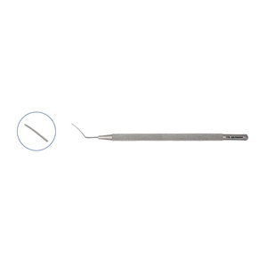 Spatule Iris Barraquer plate 0,50 mm, longueur totale 12,5 cm, manuelle, haute qualité, certifiée CE, durable, précision ophtalmique - Product Image 1