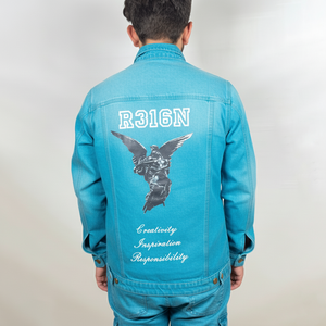 High Quality Casual <b>Denim</b> <b>jacket</b> for <b>men</b> Factory Direct Sale Wholesale Custom Logo Design <b>Men</b> <b>Denim</b> <b>Jacket</b> for man - Product Image 5