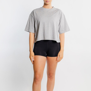 Top Corto para Mujer, Ajustado, de Algodón, Informal, para Verano, Transpirable, Venta al Por Mayor - Product Image 3