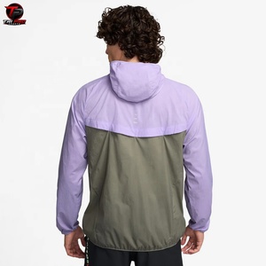 Conjunto de Pantalones Cortos y Chaqueta Deportiva de Dos Piezas con Capucha y Estampado Animal para Hombre, Chaqueta Cortavientos de Nailon y Poliéster Ligero, Logotipo Personalizado OEM - Product Image 5