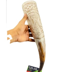 Cuerno de vaca de búfalo pulido de nuevo diseño, artesanías naturales talladas a mano para decoración del hogar y restaurante Bar de Falak World Export - Product Image 1