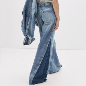 Veste en jean pour femme avec détails de perles structurées, standard mondial premium, ensemble en jean pour femme sur mesure en gros - Product Image 3