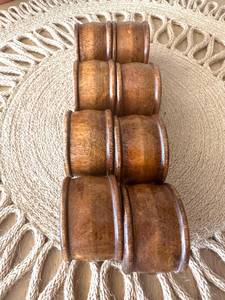 Anillos de Servilleta de Madera Hechos a Mano |   Decoración de Mesa de Madera Natural con Estilo Rústico |   Decoración Rústica Boho para Bodas y Acción de Gracias - Product Image 3