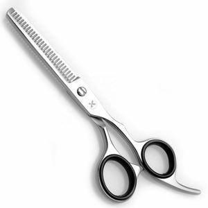 KOUNAIN 6.0 pouces rasoir pointu CNC dents SS 420 acier amincissement des cheveux et texturation ciseaux droite lame émoussée outil de barbier - Product Image 4