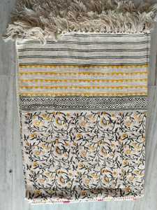 Couverture de canapé en coton tissé imprimé à la main style bohème, couverture décorative pour canapé, textile de maison indien, vente en gros, fabricant - Product Image 2