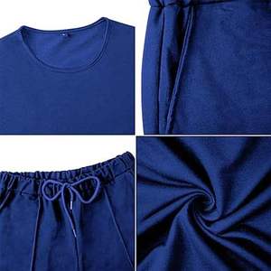 Conjuntos de Shorts de Verano para Hombre en Oferta, Ropa Deportiva Personalizada, Camiseta y Shorts Transpirables 100% Algodón, Conjunto Deportivo de Dos Piezas - Product Image 3