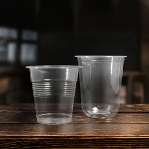 Wholesale Disposable Transparent 95mm Single Wall <b>Plastic</b> <b>Cups</b> with Lid 16oz & 22oz PP <b>Cups</b> for Tea Coffee Juice Beverages - Product Image 5