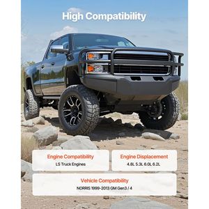 Kit di 9 cuscinetti per albero a camme LS Truck compatibile con GM Gen3/4 Norris T 1999-2013, include guarnizione di distribuzione, tiranti e molle - Product Image 2