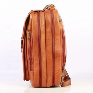 Genuine Leather Handmade Multi Purpose <b>Backpack</b> With Comfortable & Fully Adjustable Strap Top Indian Supplier Manufacturer - Product Image 3