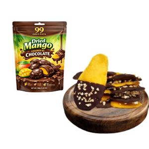 Premium Soft Dried Mango Chocolate Coated Fruit Snack with <b>Sweet</b> Chocolate Dipping - Product Image 3