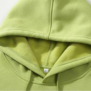 เสื้อสเวตเชิ้ตมีฮู้ดผู้ชาย สีพื้น ผ้าฝ้ายเฟรนช์เทอร์รี่ ลำลอง ดีไซน์กระเป๋า ใส่ได้ทุกวัน ทรงปกติ สีเทา - Product Image 6