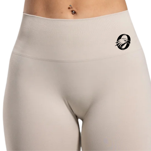 Leggings de compression taille haute sans couture pour femme, couleur ivoire, pour la gym, le fitness, le yoga, la course, l'entraînement, anti-transparence, extensibles dans les quatre sens, Activew - Product Image 5