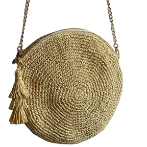 Sac à main en papier rafia pour femme luxe tendance chaude pour l'été 2024 fait main du Vietnam - Product Image 1