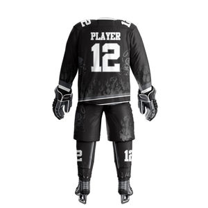 Maillot d'entraînement de hockey sur gazon de haute qualité à vendre, maillot de hockey sur glace avec impression par sublimation, ensemble personnalisé avec nom d'équipe inclus - Product Image 2