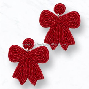 Pendientes de Aro con Cuentas de Aleación Hechos a Mano, Diseño Tropical con Hojas, Zirconia Azul Verde, Ligeros, para Fiestas, Moda Femenina - Product Image 6