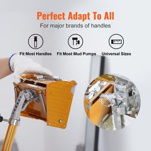 Boîte plate pour cloisons sèches de 10 pouces de large Nettoyage rapide Finition en aluminium Boîte à boue Plaque de plâtre Panneau mural Sheetrock Bonus Garde-boue Extra 2 - Product Image 6