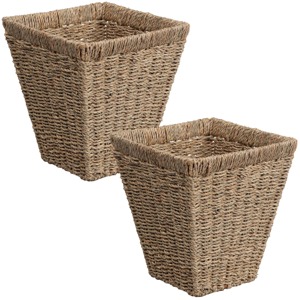 Rustic Bohemian Handwoven Seagrass Handmade Storage <b>Basket</b> Wholesale eco-friendly Made in Vietnam - Product Image 1