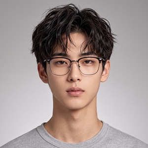 Lunettes optiques anti-lumière bleue UV420, monture carrée semi-cerclée en plastique léger, mode personnalisée, sur mesure, OEM - Product Image 6