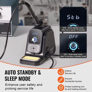 Stazione Saldante Digitale da 80W con Display, 2 Supporti per Saldatura, 5 Punte per Pinzette, 30g di Filo per Saldatura Inclusi - Product Image 5