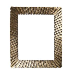 Luxury Minimalist <b>Gold</b> Ribbed Design Metal Photo <b>Frame</b> Modern Tabletop <b>Picture</b> <b>Frame</b> for Home Decor Office Desk Decoration - Product Image 2