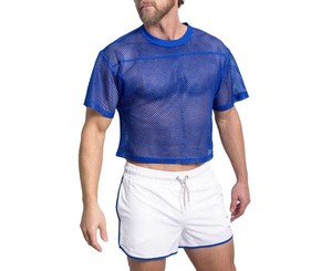 Maillot de football unisexe personnalisé léger, imprimé par transfert thermique, 100 % polyester, col en V, manches courtes, maille, couleur unie - Product Image 1
