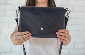 Custom Handmade Luxury Crossbody <b>Strap</b> <b>Bag</b> LCS-0022B with Zipper Closure Customizable Luxury Accessory - Product Image 2