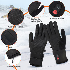 Gants de ski d'hiver chauds et épais, antidérapants, coupe-vent et résistants au froid, en laine épaisse, pour l'extérieur, vente en gros transfrontalière - Product Image 3