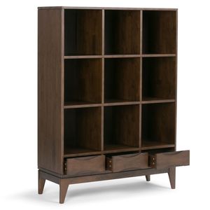 Mobili contenitori Harper Cube marrone noce per soggiorno con cassetti - Product Image 6