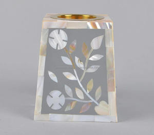 Brûleur d'encens en os incrusté, brûleur de Bakhoor, décoration d'intérieur - Product Image 3