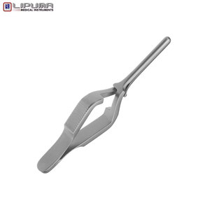 LEES 25cm <b>Right</b> <b>Angled</b> Atraumatic Winklig Bronchus <b>Clamp</b> Manual Surgical Thoracic Medic Instruments with MOL Safety Standard - Product Image 4