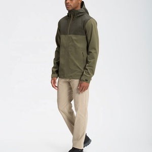 Veste coupe-vent d'hiver pour homme, col montant, à capuche, fermeture éclair, imperméable, respirante, séchage rapide, coupe classique, logo personnalisé OEM - Product Image 3
