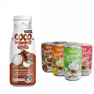 Etiqueta privada y servicios OEM Variedad con sabor a bebida de leche de coco-VINUT Fábrica de Vietnam, muestra gratis, mejor precio, MOQ bajo entero - Product Image 1