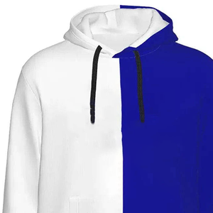 Sweat-shirts B2B personnalisables avec logos bleus et blancs pour sororités et fraternités, en molleton de coton, décontractés, pour l'automne, coupe classique, avec poches - Product Image 5