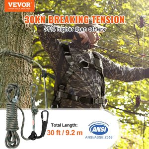 Corda di Sicurezza per Treestand da 30ft/91.44m, Tensione di Rottura 30KN, Nodo Prusik 0.6 per Treestand e Accessori da Caccia - Product Image 2