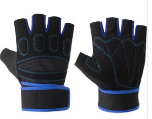 Unisex <b>Fingerless</b> Non-Slip Waterproof Gym Workout <b>Gloves</b> Weight Lifting Bodybuilding Pull-On Customized Logo Protective Design - Product Image 6