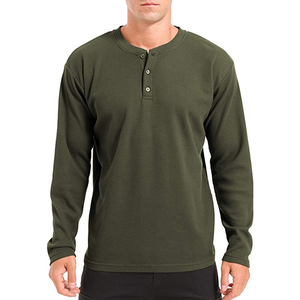 New <b>Men's</b> Long Sleeve Solid Color Cotton Jersey T-Shirt O-Neck Regular Fit Casual Style - Product Image 6